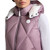 Cavalleria Toscana Packable Down Hooded Vest GRAPE  SHAKE FRONT DETAIL