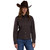 Stetson Embroidered Brown Denim Snap Shirt FRONT