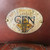 Used Tucker Endurance GenII Trail Saddle cantle nameplate detail