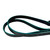 Mackey Equine Color Edge Leather Spur Straps TEAL