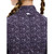 RJ Classics Libby Jr. 1/4 Zip LS Shirt PURPLE HORSESHOES BACK DETAIL