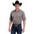 Men's Roper Grey Jacquard SS Snap Shirt FRONT