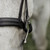 CommonWealth Braided Training Bridle BLACK CHEEK CLIP