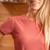 Pénélope TechFlo T-Shirt TERRACOTTA CLOSEUP
