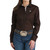 Cinch Stretch Java Brown LS Shirt FRONT
