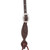Martin Saddlery Roughout Rosette Brow Headstall CHEEK