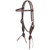 Martin Saddlery Roughout Rosette Brow Headstall