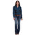 Roper Stretch Solid Blue LS Snap Shirt FULL BODY