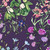 Kastel Denmark Violet Botanical Garden 1/4 Zip PRINT