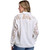 Roper Linen Lace Long Sleeve Top BACK