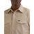 Men's Wrangler Cowboy Cut Work Shirt KHAKI FRONT DETAIL