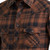Men's Wrangler Retro Brown Plaid Flannel Shirt DETAIL