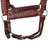 Perri's Buck Stitch Halter CHESTNUT/BLACK THROAT