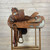 Used Broken Horn Western Equitation Saddle left side rigging
