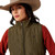 Ariat Dilon 2.0 Reversible Insulated Vest Ivy Green FRONT DETAIL