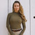 Solid Citizen Mel Mock Neck Long Sleeve Top FORCE