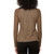 Kastel Denmark Camel Basketweave Mock Neck Mesh Raglan LS Shirt BACK