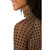 Kastel Denmark Camel Basketweave Mock Neck Mesh Raglan LS Shirt SHOULDER