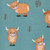 LeMieux Footsie Socks HIGHLAND PRINT