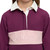 LeMieux Mini Roman Rugby Shirt BLACKBERRY FRONT DETAIL