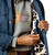 Ariat Grizzly Quilted Barn Jacket Navy LINING DETAIL