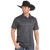 Rock & Roll Denim Western Tek Geo SS Polo BLACK FRONT
