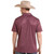 Rock & Roll Denim Western Tek Geo SS Polo MAROON BACK