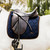 Back on Track Airflow Dressage Saddle Pad NAVY ON HORSE