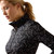 Ariat LunaVeil 1/2 Zip Baselayer BLACK FRENCH BIT PRINT DETAIL