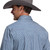 Stetson Railroad Stripe Denim LS Snap Shirt BACK