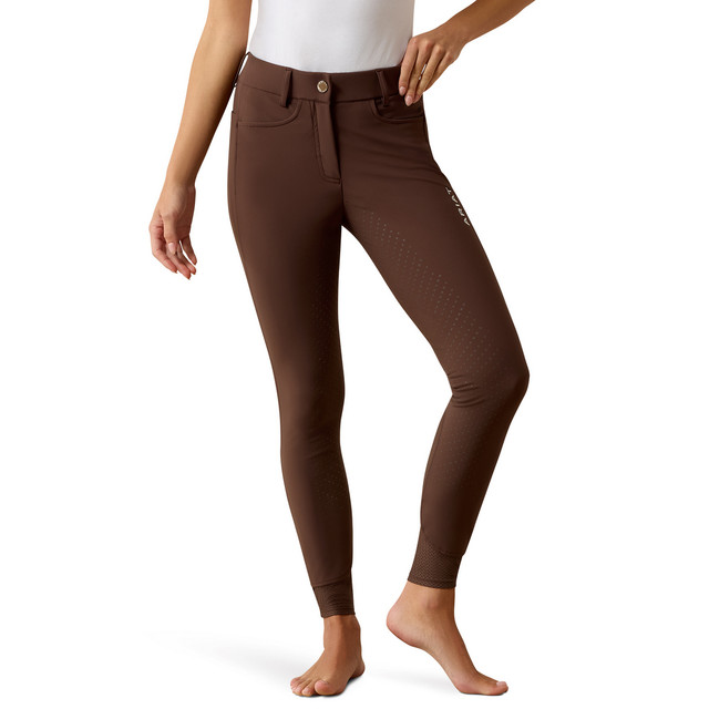 TATTINI - Pantalon FEMME stretch taille haute et grip genou ANTHURIUM