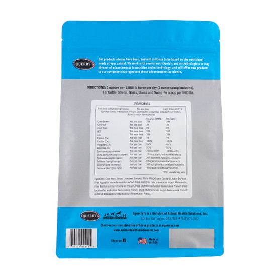 Equerry's Large Animal Probiotic 5 lb BACK