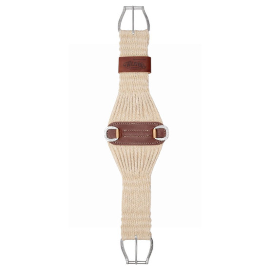 Weaver Mohair Roper Cinch with Jeremiah Watt Hardware FRONT