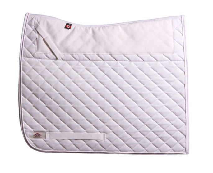 Ogilvy Dressage Friction Free Pad White SQUARE