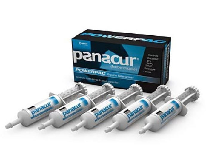 Panacur Powerpac Equine Dewormer
Showing 5 paste syringe dosages