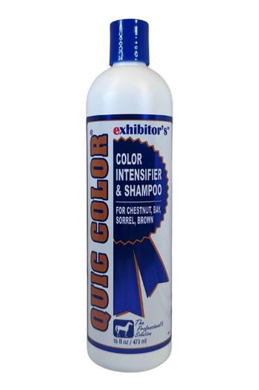 Quic Color Intensifier & Shampoo Chestnut,
Bay, Sorrel, Brown 16oz FRONT