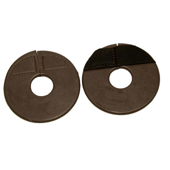 Rubber Bit Guards with Hook & Loop Closure BROWN