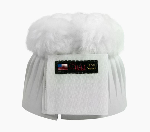 Walsh Velcro Bell Boot with Sheepskin White