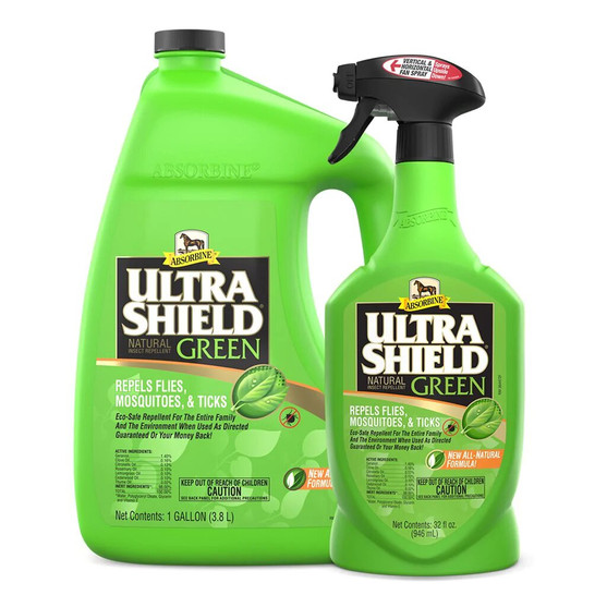 UltraShield Green Natural Fly Repellent 2 SIZES