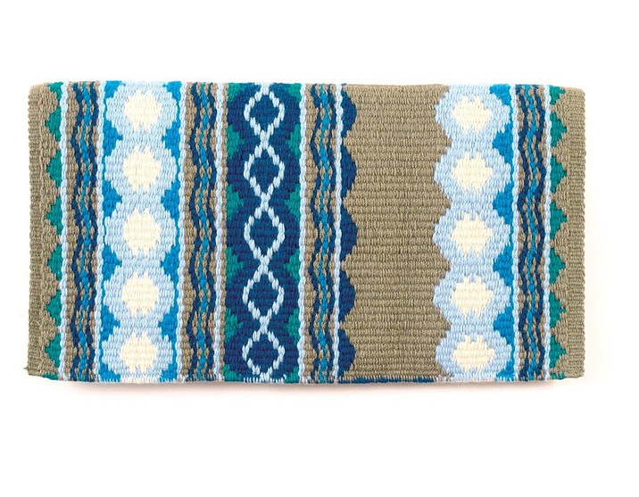 Mayatex Riverland Navajo Blanket TAUPE/TURQ