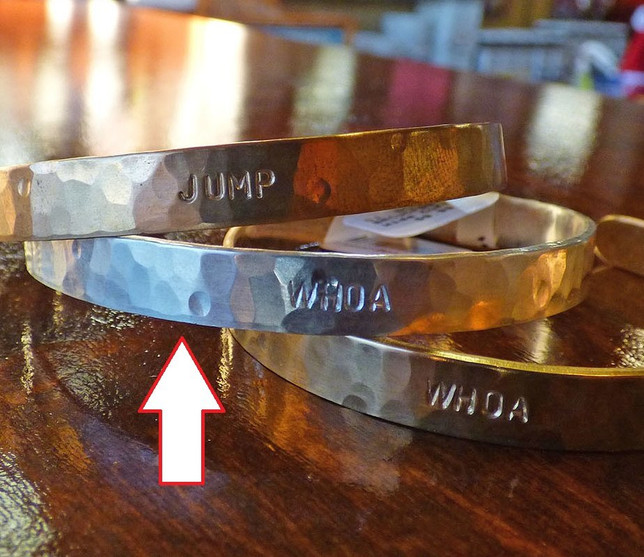 Whoa Cuff Bracelet silver