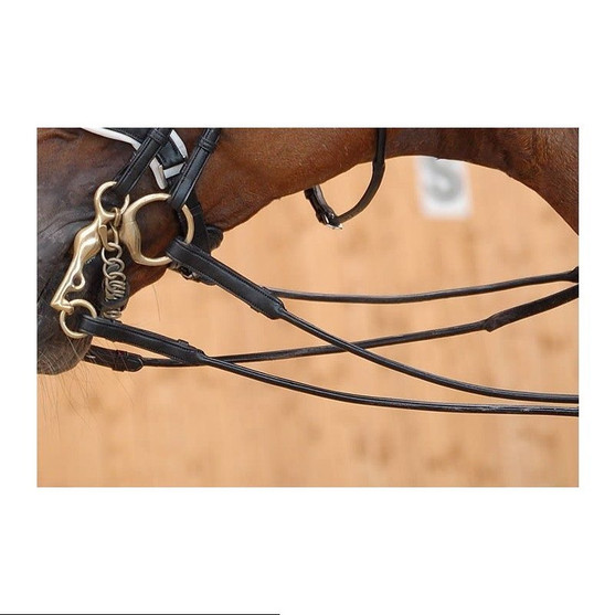 Dy'on Rolled Flat Reins with Stops