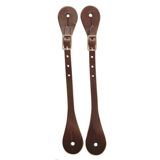 Tory Leather Plain Spur Straps DARK OIL