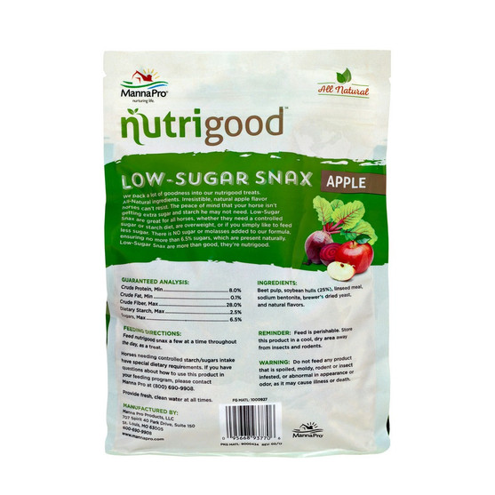 Nutrigood Low Sugar Snax apple back