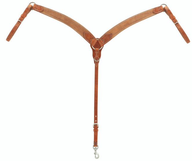 weaver-rough-out-contour-breast-collar-russet