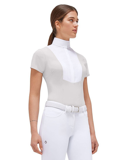 Cavalleria Toscana American Sleeveless Shirt LT GREY front