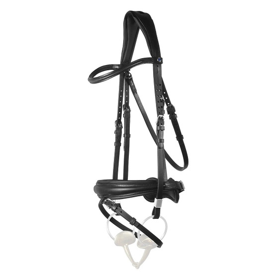 Stubben Switch Snaffle+Weymouth Bridle BLACK