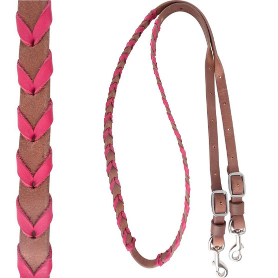 Martin Saddlery Laced Barrel Rein
Pink 5/8"