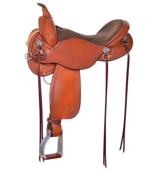 Circle Y Gillette Trail Saddle shown in Regular Oil