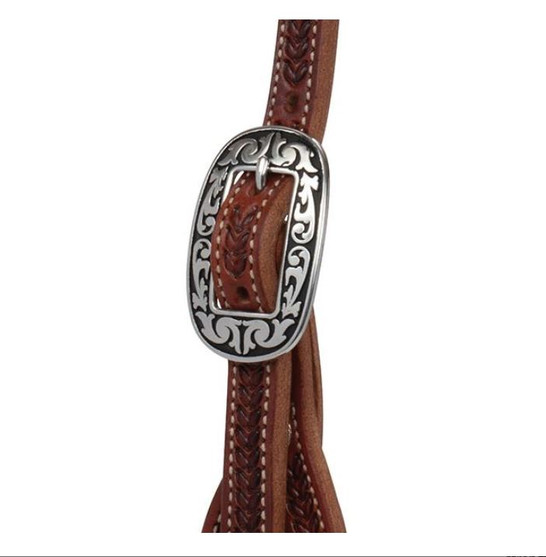 Weaver Synergy Harvest Wheat Brow Headstall buckle

